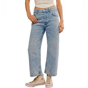 Free People We The Free Deep Trance Dropped Denim Boyfriend Jeans NWT Size 27